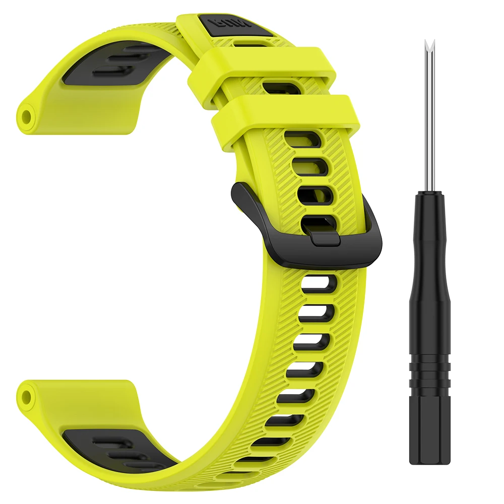 Correa de silicona deportiva para reloj Garmin Forerunner 965, accesorios de pulsera para Forerunner 955 Solar 945 LTE 935 745 - imagen 5