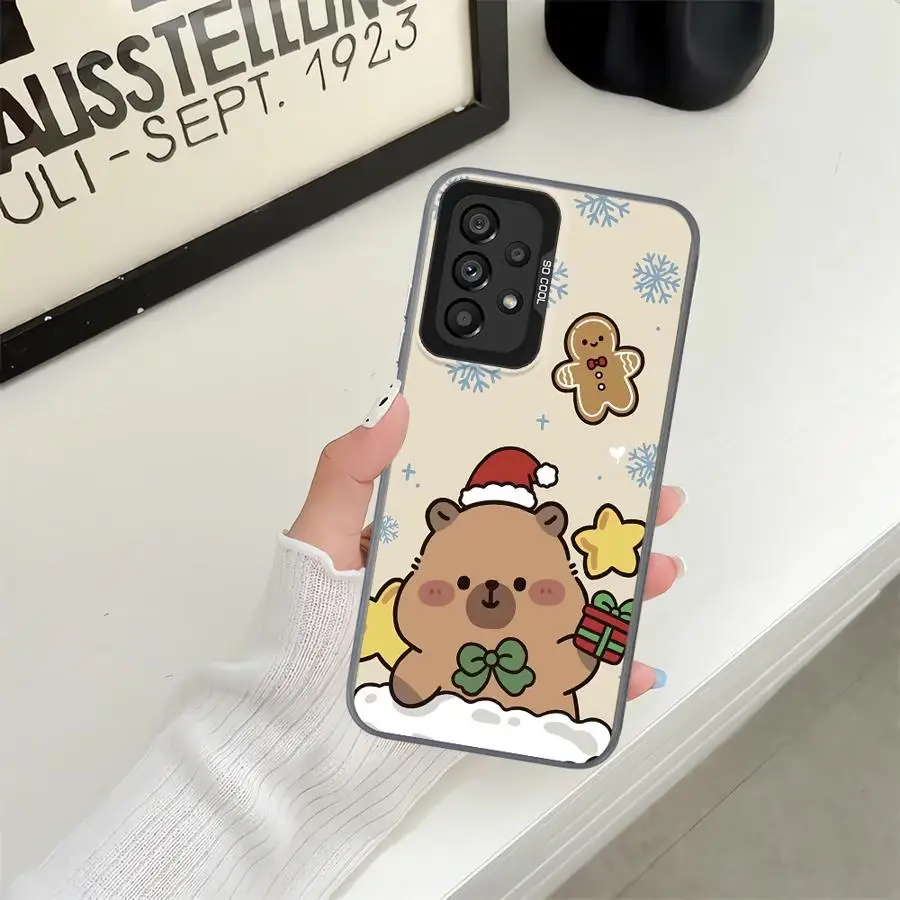 Funda trasera de teléfono para Xiaomi Redmi A5 A1 A2 Plus 14C K60 9C 10C 13C 9T 12C lindo capibara de Navidad - imagen 5