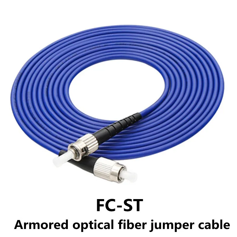 Puente de fibra óptica blindado SC a LC FC ST a prueba de ratas, extensible, un solo modo, núcleo único, 2m/3m/5m/10m/20m, Cable de extensión pigtail - imagen 4