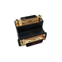 Adaptador DVI-D 24+1 90 Grados Macho a Hembra para Monitor HDTV
