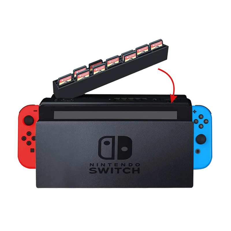 Nuevo estuche de almacenamiento de tarjetas de juego NS 28 en 1, soporte de base de disco Compatible con Nintendo Switch y accesorios OLED - imagen 2