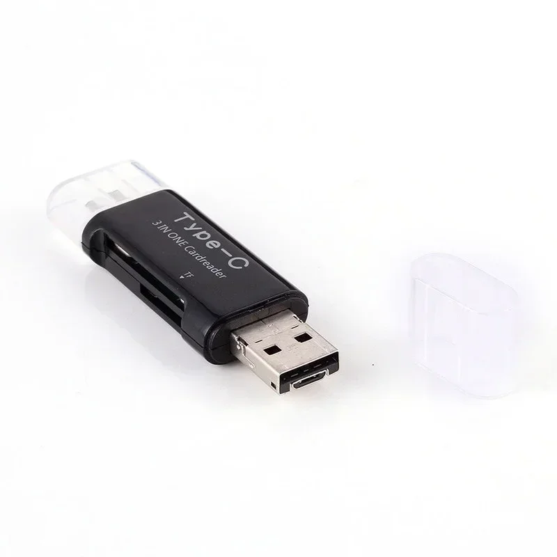 Lector de tarjetas USB 3 en 1 OTG USB2.0 Universal OTG TF/SD para Android Macbook Laptop 1 Uds Micro USB tipo C - imagen 5