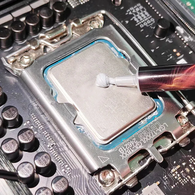 Grasa de silicona térmica para CPU, 18 w/m-k para procesadores de CPU, disipador de calor para impresora GPU, Enfriador de refrigeración, pasta compuesta térmica 2g - imagen 2