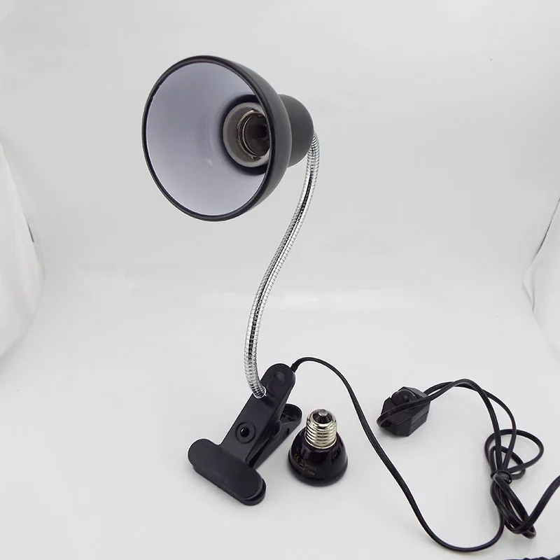 Lámpara de calor para reptiles y mascotas, Kit de luz cálida para tortugas, soporte de Clip E27, lámpara de calefacción, iluminación para tomar el sol, 220V - imagen 3