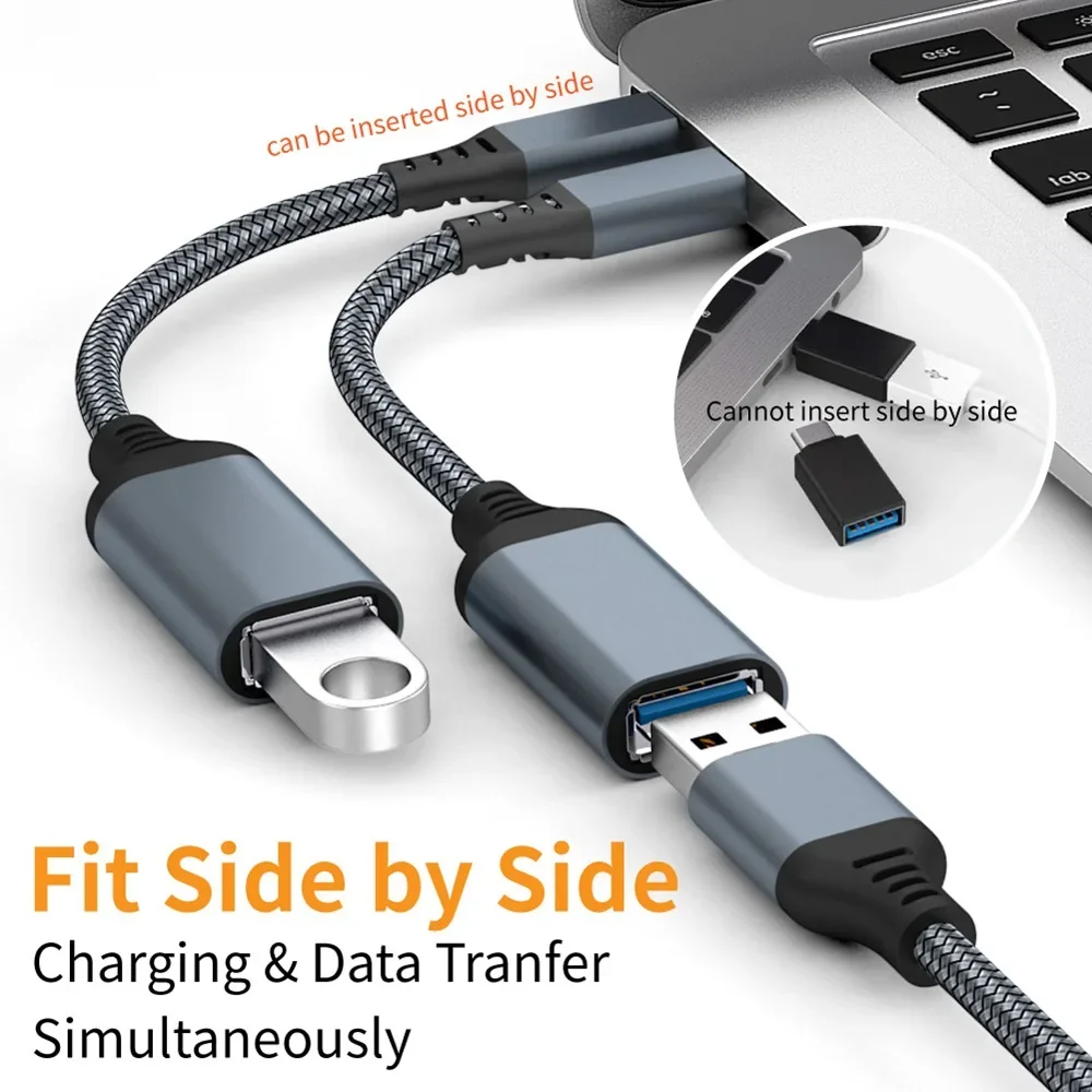 Cable de datos OTG tipo C a USB 3,0, Cable de extensión macho a hembra, Cable adaptador de extensión para teléfono móvil, tableta, PC y coche - imagen 3