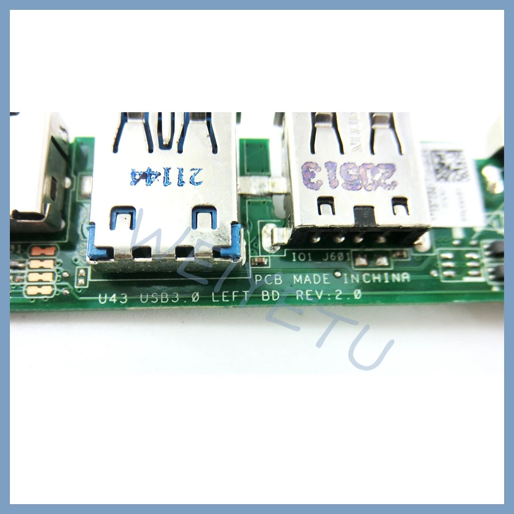 Placa izquierda U43JC U43 USB 3,0 para ASUS U43 U43J U43JC portátil IO Boaed VGA Audio USB 2,0 placa 69N0HZC11B03-01