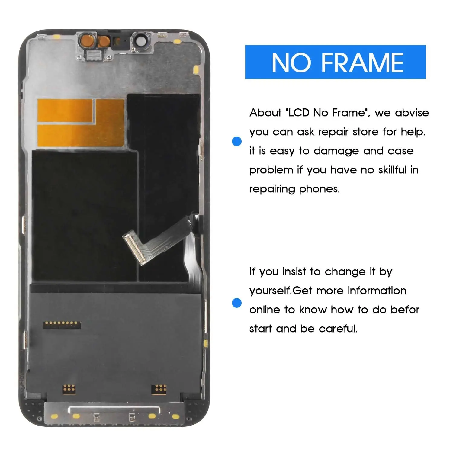 Montaje de digitalizador táctil OLED suave con/sin Chip IC para iPhone 13, 14, 15 Pro PLUS MAX, pantalla LCD que elimina la pantalla No genuina Pop-up - imagen 5