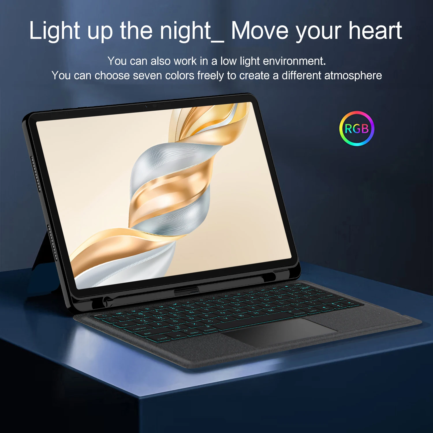 HUWEI-funda con teclado mágico para Honor Pad X9a 2025, funda inteligente para tableta de 11,5 pulgadas para Honor Pad X9a X9 Pro, estuche para lápices de 11,5" - imagen 5