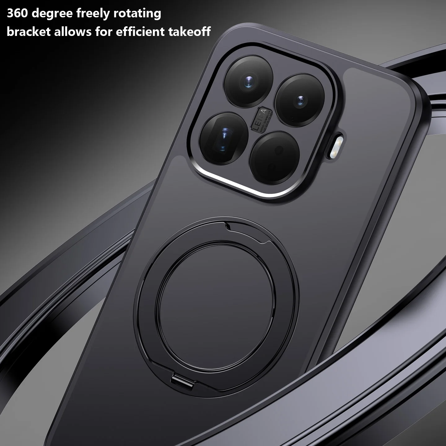 Para Xiaomi Mi 15T Pro funda dura con soporte de anillo funda protectora trasera magnética MagSafe para Xiaomi Mi 15T 14T Pro Shell - imagen 2