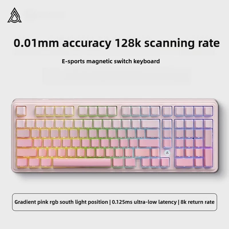 Teclado con interruptor magnético AJAZZ AK980 Max con cable y panel numérico, velocidad de orinar de 8KHz, teclado para juegos personalizado intercambiable en caliente para jugadores - imagen 2