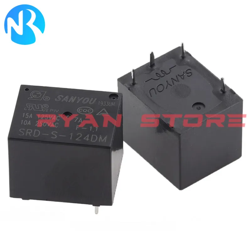 Nuevo relé de 5 piezas, relé SRD-S-105D, 112D, 124D, 10A, 5 pines, SRD-S, 105D4, 112D4, 124D4, SRD S, 105DM, 112DM, 124DM, 4Pin, 10A, DC5V, 12V, 24VDC, 100% - imagen 5