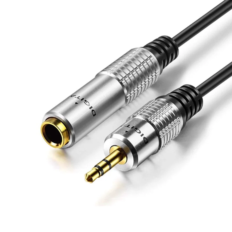 Audio Aux 6,35 mm 1/4 "hembra a 3,5 mm 1/8" macho Cable convertidor adaptador de enchufe para auriculares estéreo 20 cm - imagen 3