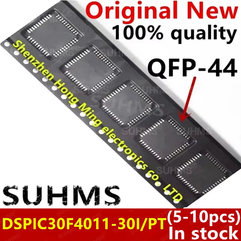 Chipset DSPIC30F4011-30I/PT DSPIC30F4011, 5-10 unidades, 100% nuevo, QFP-44