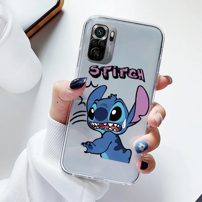 Para POCO M5S funda trasera de lujo transparente funda de teléfono Lilo & Stitch Lover Fundas de dibujos animados para POCOM5S M5 S bolsas de carcasa a prueba de golpes - imagen 3