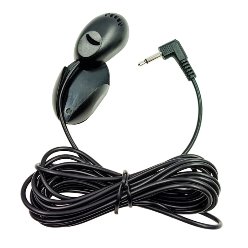 Micrófono de coche Mini micrófono con cable de 3,5mm para Audio estéreo de coche micrófono manos libres para reproductor de Radio DVD tipo pasta Mini micrófono - imagen 4