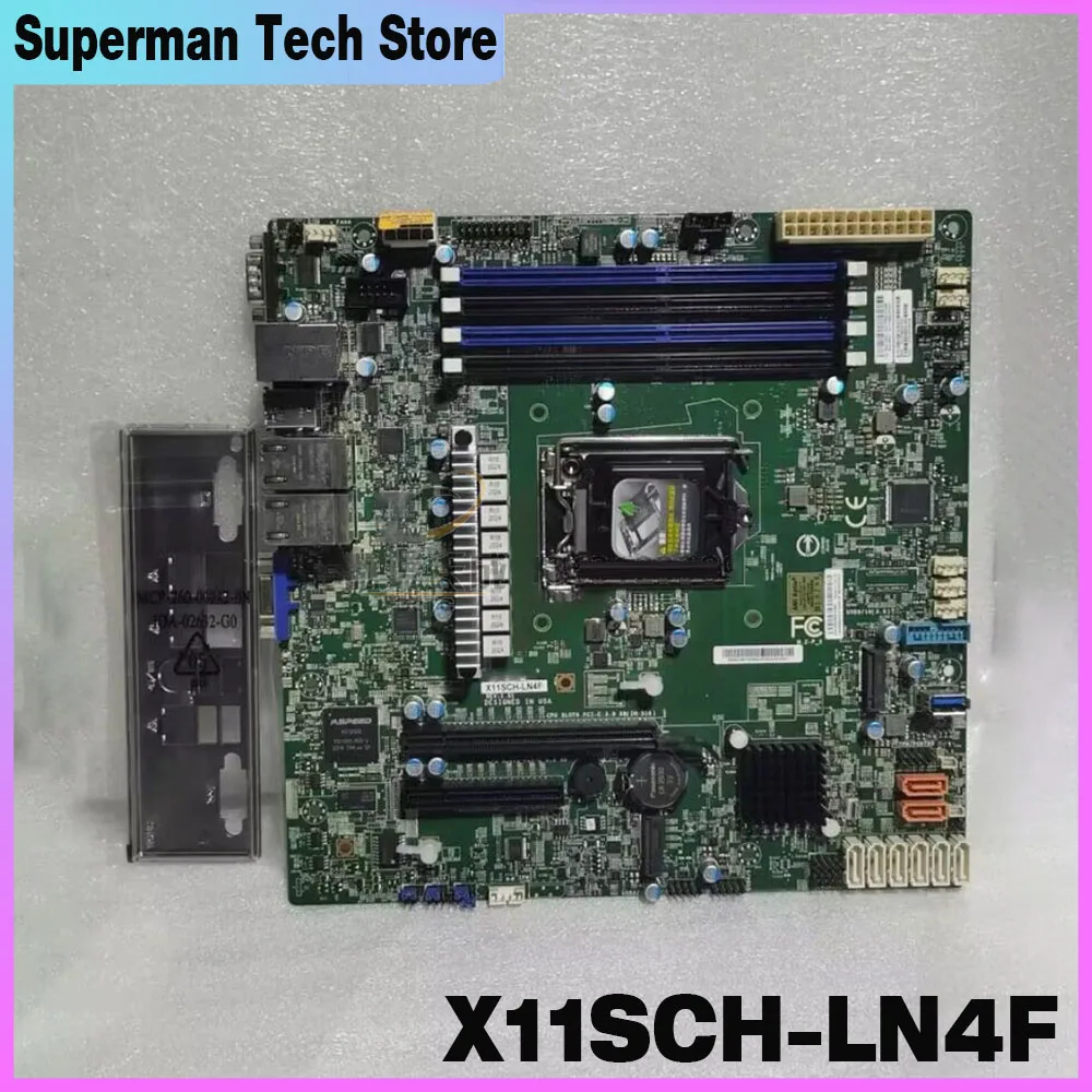 Para placa base de servidor Supermicro X11SCH-LN4F C246 1151 pines puerto de cuatro redes de un solo canal NAS M.2 - imagen 4