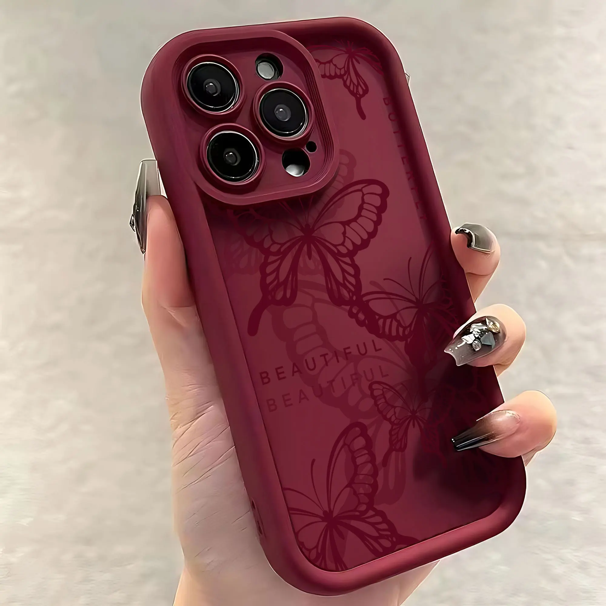 Funda de teléfono de pareja de silicona con mariposa morada para Xiaomi Redmi 9A 9C 10 10C 12 12C K30 K40 K50 Note 10 11 12 13 Pro 5G - imagen 5