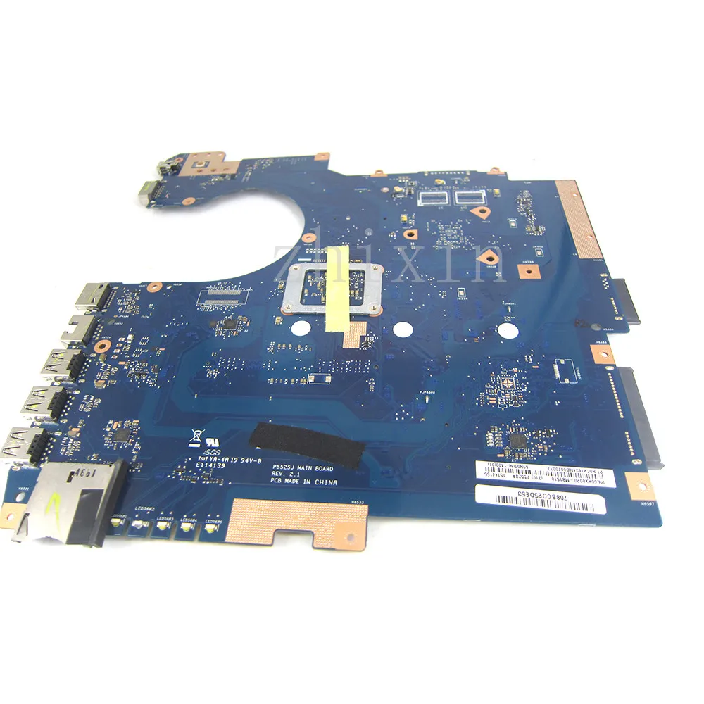 Yourui para ASUS P552S P552SA P552SJ PRO552SJ placa base para ordenador portátil con CPU N3050 P552SJ P552SA REV2.1 prueba completa - imagen 2