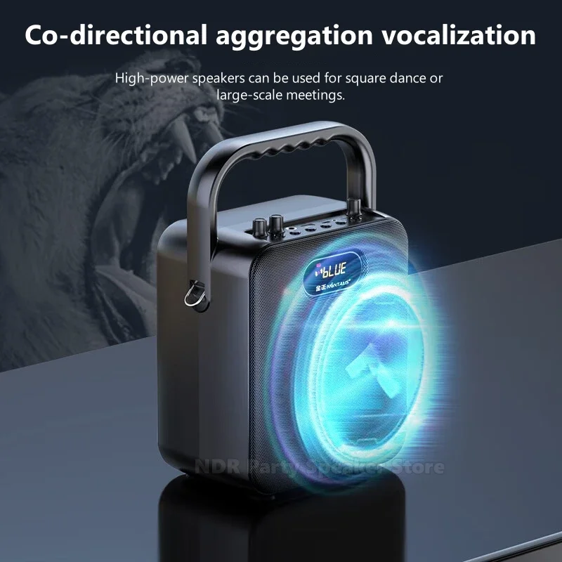 Máquina de Karaoke para Adultos y Niños, Altavoces Bluetooth inalámbricos con 1 Micrófonos, Altavoz de Karaoke portátil para Fiesta de Alto Volumen - imagen 5