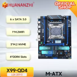 HUANANZHI X99 QD4 – Placa Base LGA 2011-3 DDR4 NVMe