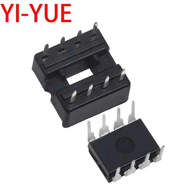 10/20/50 Uds nuevo NE555 NE555P IC 555 Chip oscilador de programación de temporizador 8 pines DIP-8 enchufes para generador de pulsos - imagen 4