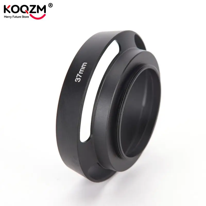 Cubierta de lente de cámara de Metal curvado con ventilación negra, 37, 39, 40,5, 43, 46, 49, 52, 55, 58mm, Leica M, Pentax, S & ny, Olympus - imagen 4