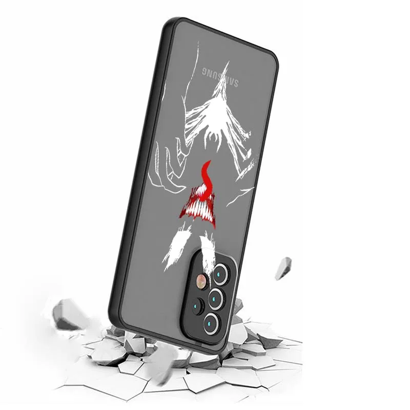 Funda de teléfono Venom de lujo de Los Vengadores de Marvel para Samsung Galaxy S25 S24 S23 S22 S21 S20 S10 S9 Ultra Plus FE 5G esmerilado translúcido - imagen 3