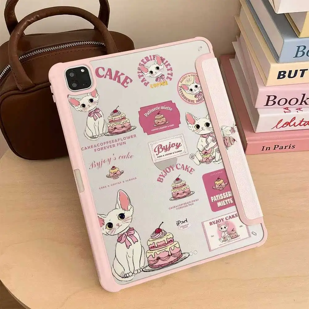 3+Y Style New Case Cute Cat For iPad Pro 11 12.9 13 M2 M4 M3 Case 9.7 10.2 5th 6th 7/8/9 10th 11th mini 6 7 case Air 3 4 5 6 - imagen 3