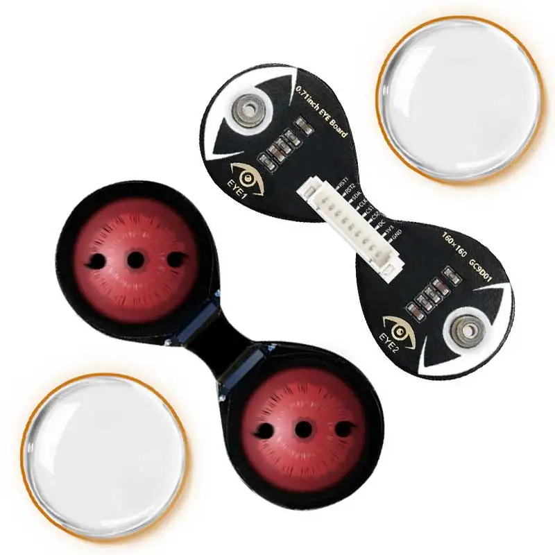 Módulo de doble ojo de pantalla LCD redonda de 0,71 pulgadas para Arduino Raspberry Pi ESP32 Pico STM32 - imagen 3