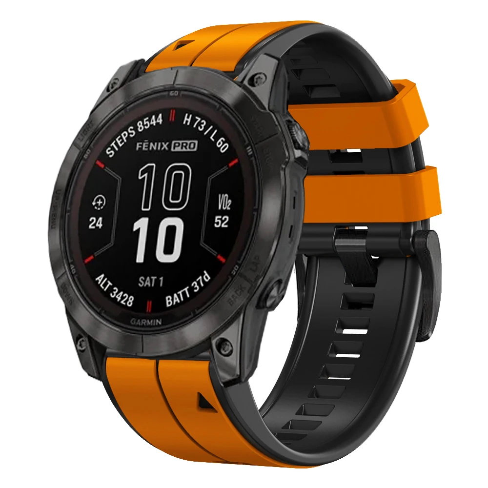 Quickfit-Correa de silicona para reloj, pulsera de 22mm y 26mm para Garmin Fenix 8 E, 7X, 7, 6X, 6 Pro, 5X, 5 Plus, Epix Pro Gen 2, 47mm, 51mm, 945 - imagen 3