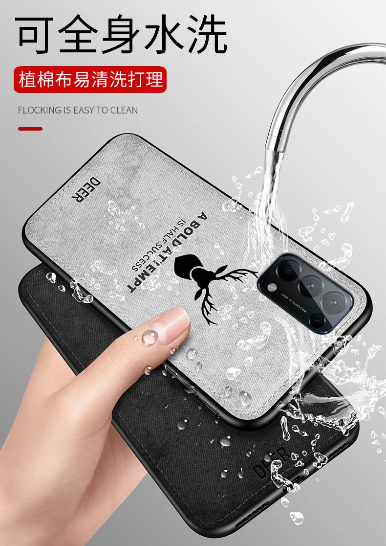 Funda de silicona suave y tela dura para OPPO Reno 5 6Pro Plus 5K, carcasa trasera protectora delgada para OPPO Rno 6 6Pro Reno5 - imagen 4