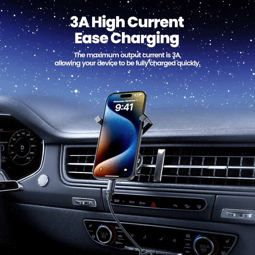 Toocki-Cable USB tipo C 2 en 1 de 60W, carga rápida PD, para iPhone 15, Macbook, Samsung, Xiaomi, POCO, Realme y Huawei - imagen 2