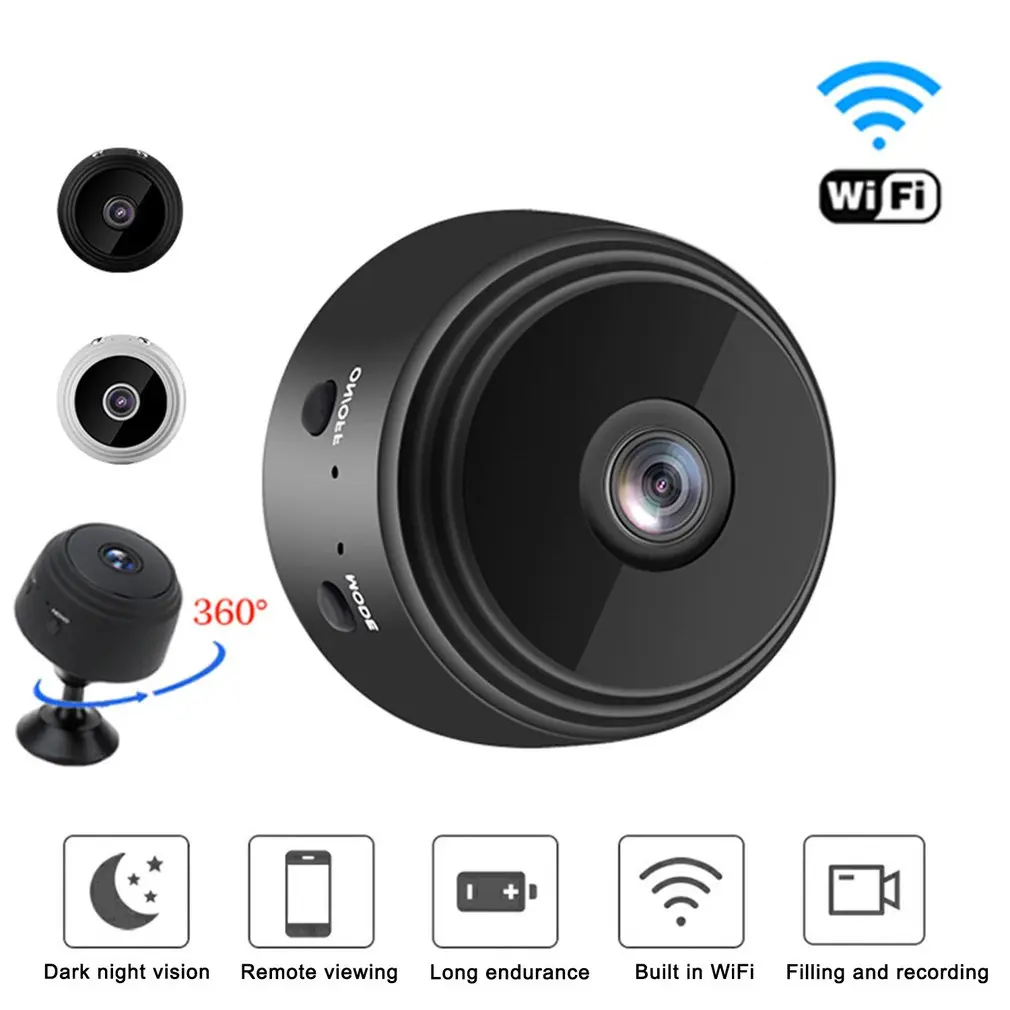 Caliente 1080P A9 Cemera HD WIFI CCTV vista voz vídeo seguridad del hogar inalámbrico IR noche Mini videocámara Micro cámaras de vigilancia - imagen 2