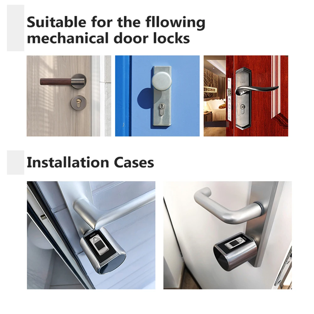 Cerradura electrónica inteligente Tuya BLE, Control remoto por Bluetooth, cilindro inteligente resistente al agua, aplicación de huellas dactilares, desbloqueo para el hogar - imagen 2