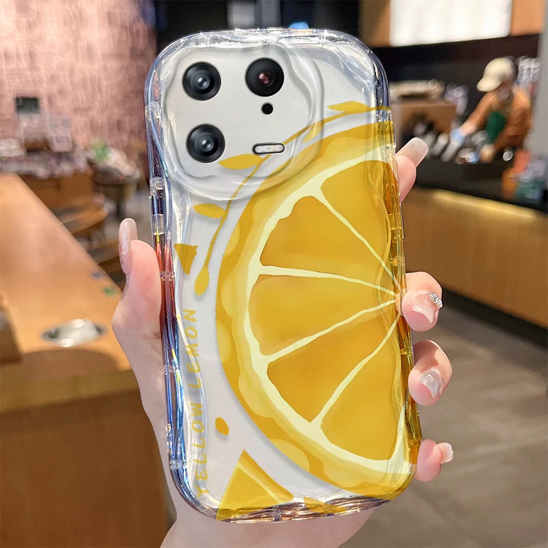 Funda Lemon Wave para Xiaomi Mi 15 14 Ultra 14T 13 Lite 12 Pro 12S 12X 11i 5G POCO X7 X6 X5 X4 GT X3 NFC F6 F5 F3 M6 Plus - imagen 4