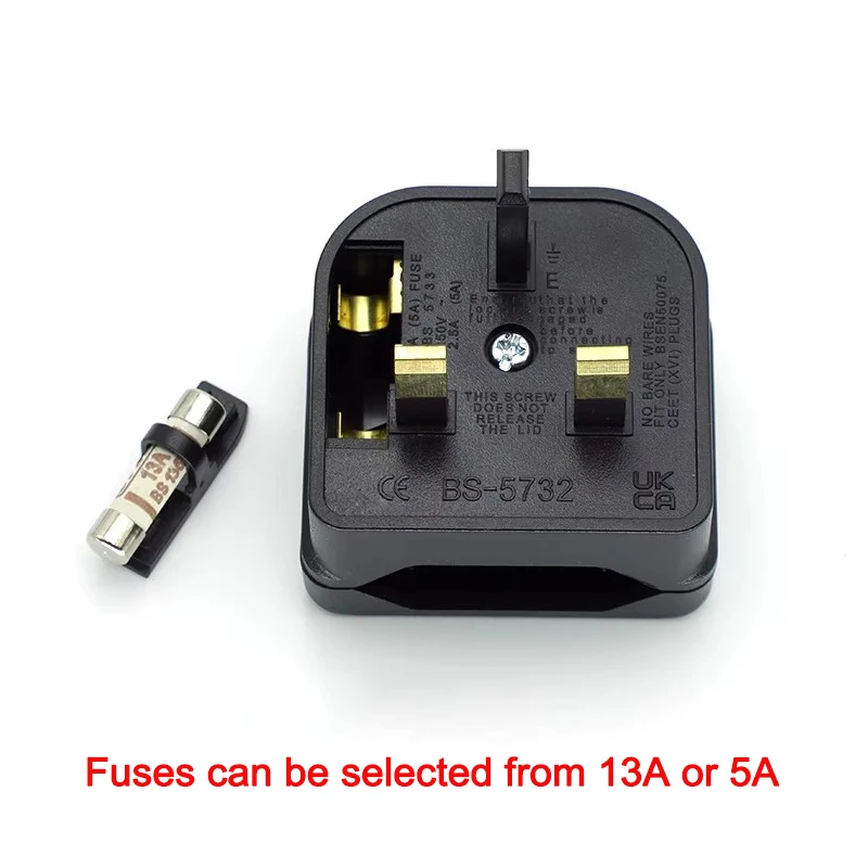 1 Uds europeo Euro Eu 2 pines a Reino Unido 3 pines toma de corriente adaptador de enchufe de viaje convertidor adaptador de corriente cargador toma de corriente - imagen 5