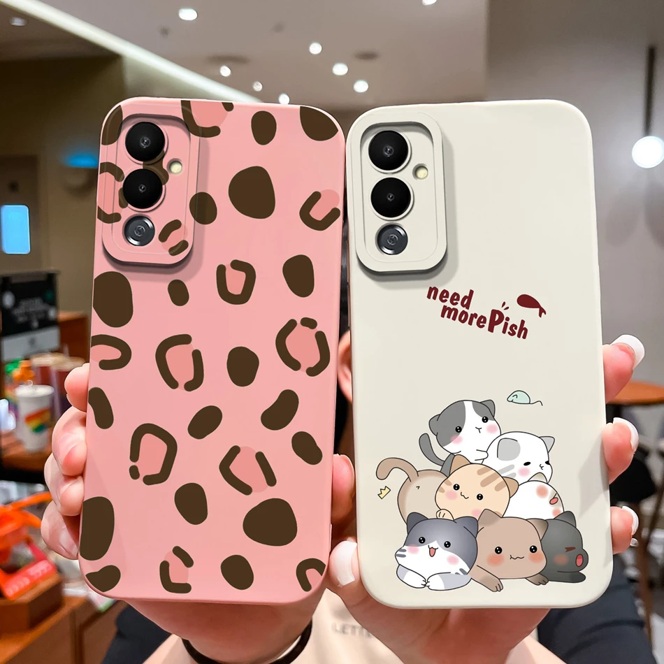 Funda bonita para Tecno Pova 4 Pro, carcasa de teléfono de dinosaurio de silicona líquida suave y suave para Tecno Pova4, Fundas de protección completa - imagen 2