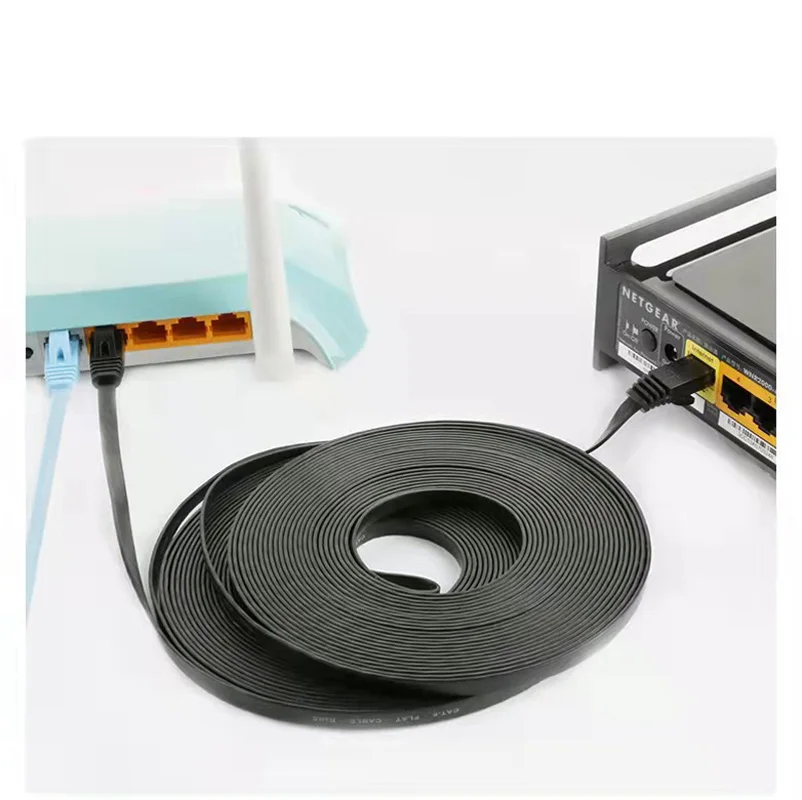Red Ethernet plana CAT6 de 1000Mbps, Cable Lan RJ45, conector CAT 6, enrutador para ordenador portátil de 1M/2M/3M/5M/10M/15M/20M/30M/50M - imagen 3