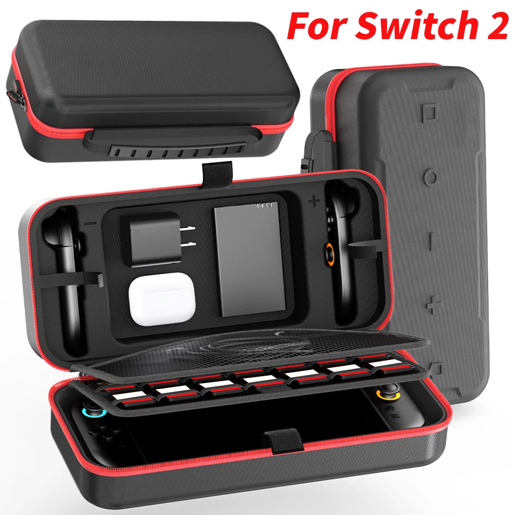 Bolsa de almacenamiento para Switch 2, Estuche de transporte, Estuche protector de transporte portátil, Estuche De Viaje antiarañazos para accesorios Switch 2 Gmae