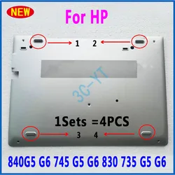 HP Cubierta Inferior Portátil con Almohadilla de Goma Adhesiva