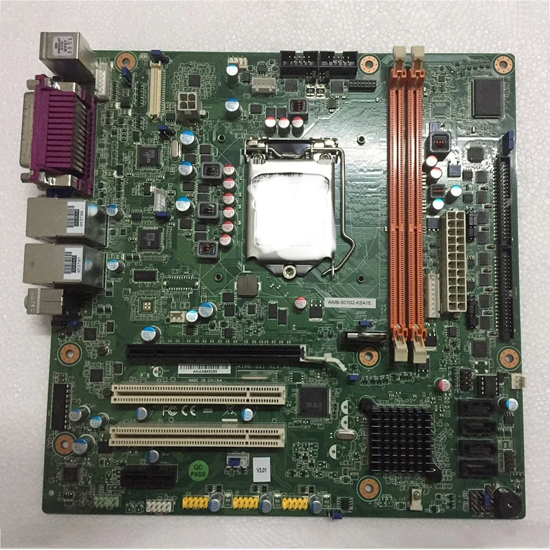 AIMB-501G2 AIMB-501G2-KSA1E AIMB-501 Rev:A1 para placa base de ordenador Industrial Advantech Dual VGA alta calidad completamente probada - imagen 3