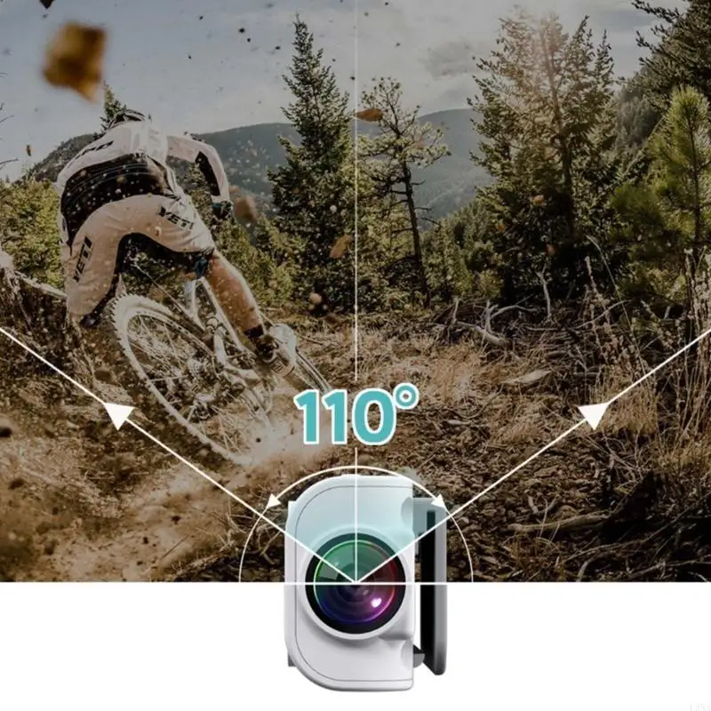 Videocámara Vidicon equipada con pantalla IPS Transportable, estabilización vídeo 2025 K 720P para monopatín ascendente - imagen 3