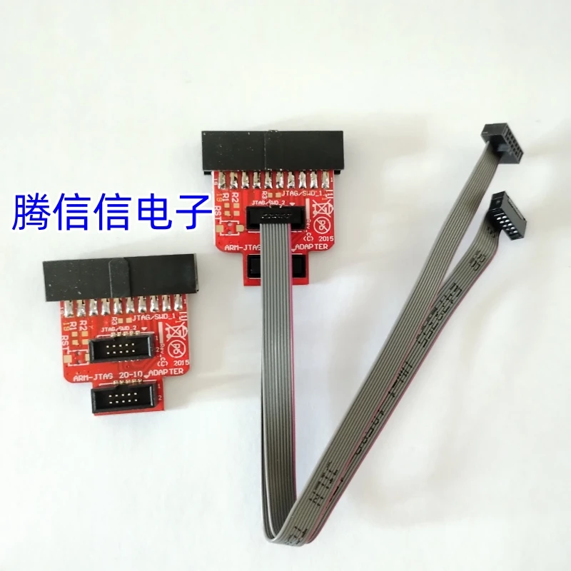 Adaptador de J-LINK de 2 vías para remolque, adaptador de ARM-JTAG-20-10-2 de 2,54mm, PIN 0,1, 1,27mm, Jlink V8, V9, V10, V11, JTAG, SWD, LPC-Link2, st-link, GD-LINK