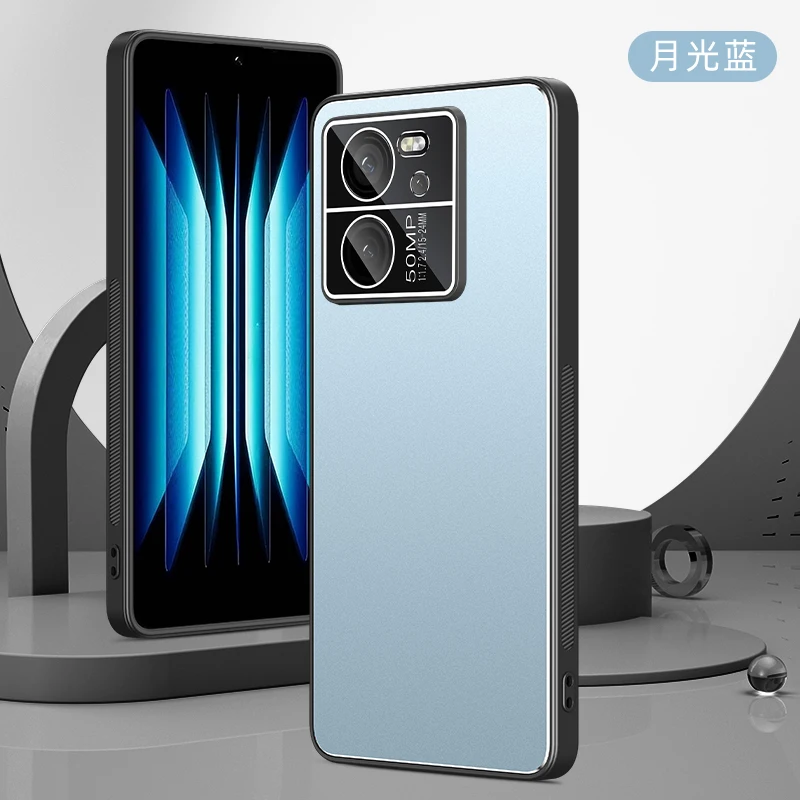Para Xiaomi 13T 15 Funda de Metal mate Funda de marco suave Funda para Xiaomi 17 Pro max POCO F7 X6 x7 Xiaomi13T Pro 5G Fundas de teléfono Capa - imagen 2