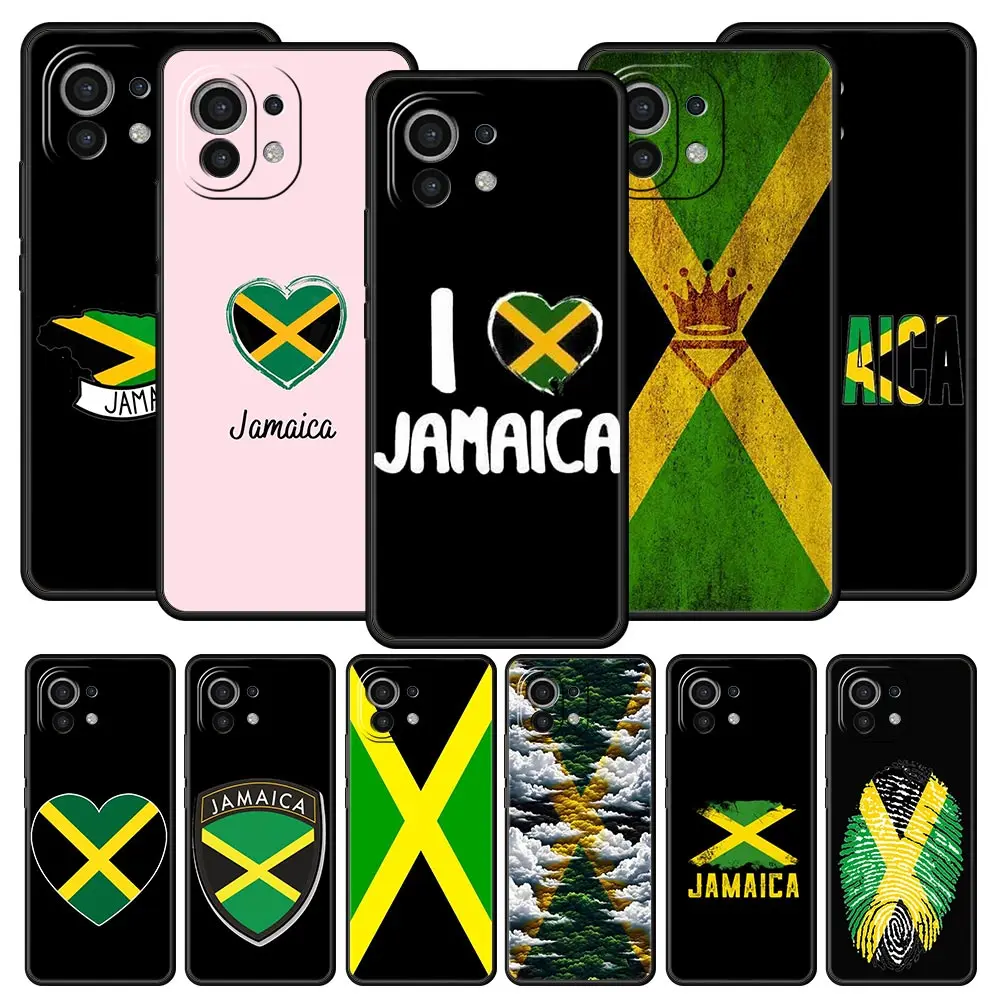Funda de teléfono con bandera nacional de Jamaica para Xiaomi Mi 17 15T 15 14 14T 13T 12T Pro 12 13 Lite 5G 11T Poco X6 X7 X5 Pro, funda suave