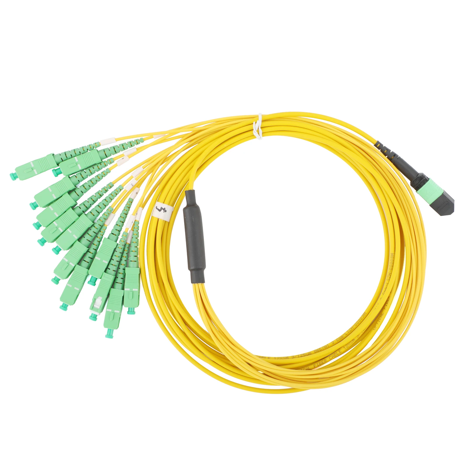 1 Uds monomodo 12 núcleos MPO/PC a 12SC/APC Cable de conexión de fibra óptica 1M/3M/5M/10M/15M/20M puentes SM para red de telecomunicaciones - imagen 5