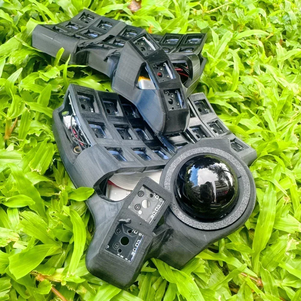 Charybdis Mini Kit de teclado dividido curvo 3x6 con Trackball personalizado inalámbrico monomodo TBK Mini Kit de teclado mecánico dividido - imagen 5