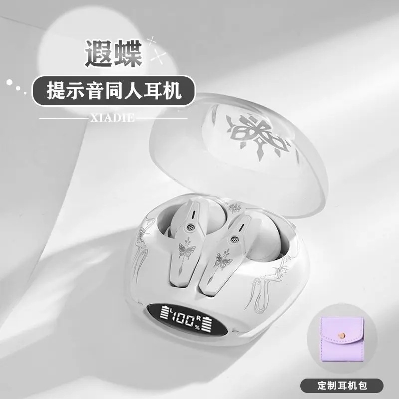 Auriculares con tema de Castor Honkai: Star Rail, bonito regalo de Anime, auriculares HIFI Bluetooth 5,3, auriculares con cancelación activa de ruido para Cosplay - imagen 3