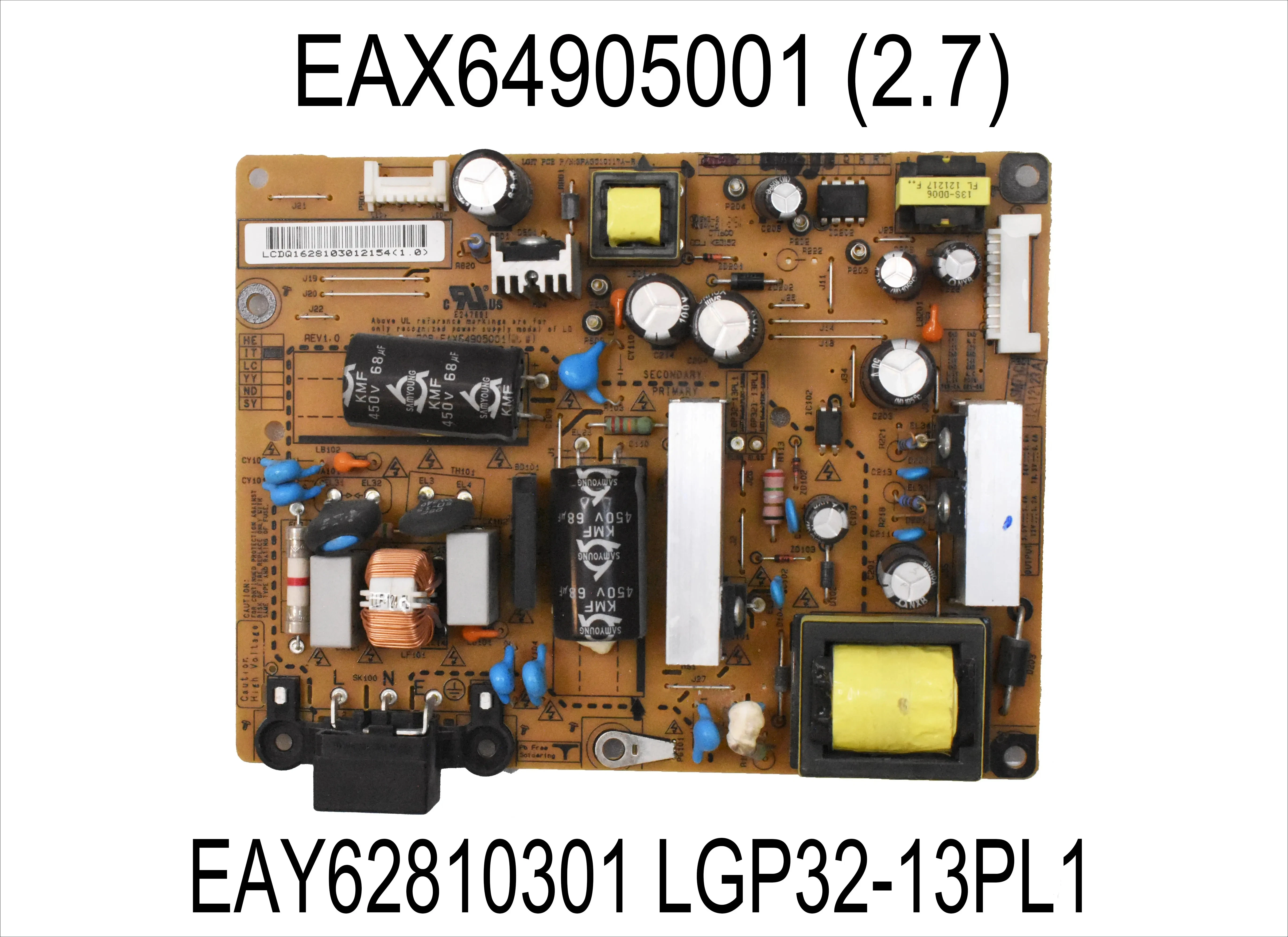 Placa de fuente de alimentación EAX64905001 (2,7), EAY62810301, LGP32-13PL1, REV 3,0, para 32LN541V, 32LN540B, 32LN548C, 32LN540V, 32LA615V, 32LN548C