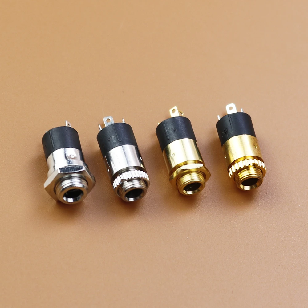 Serie PJ-enchufe hembra estéreo de 3,5mm con tornillo Conector de Audio para auriculares 3P de doble canal Vertical 392 3640 - imagen 3